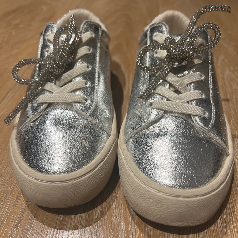 Zara silver sneakers, size 1 for girls